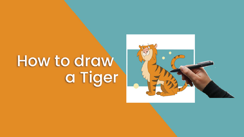 How to draw a tiger | Simbans PicassoTab XL Drawing Tablet no computer required