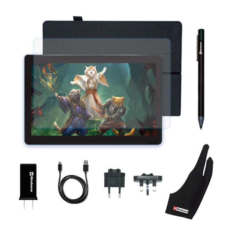 All in One Drawing Tablet Showing Accessories Included