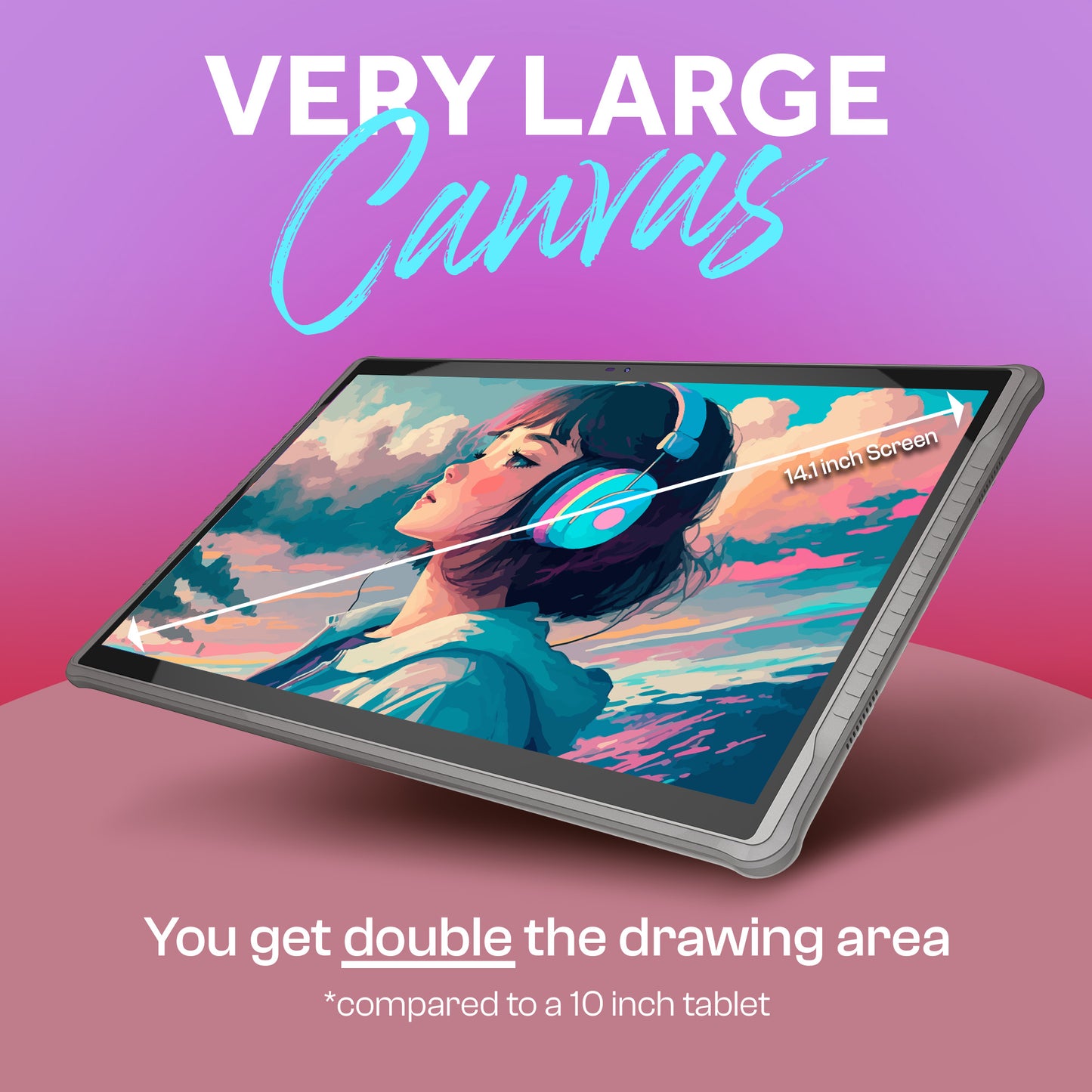 Very Large Screen graphic drawing tablet